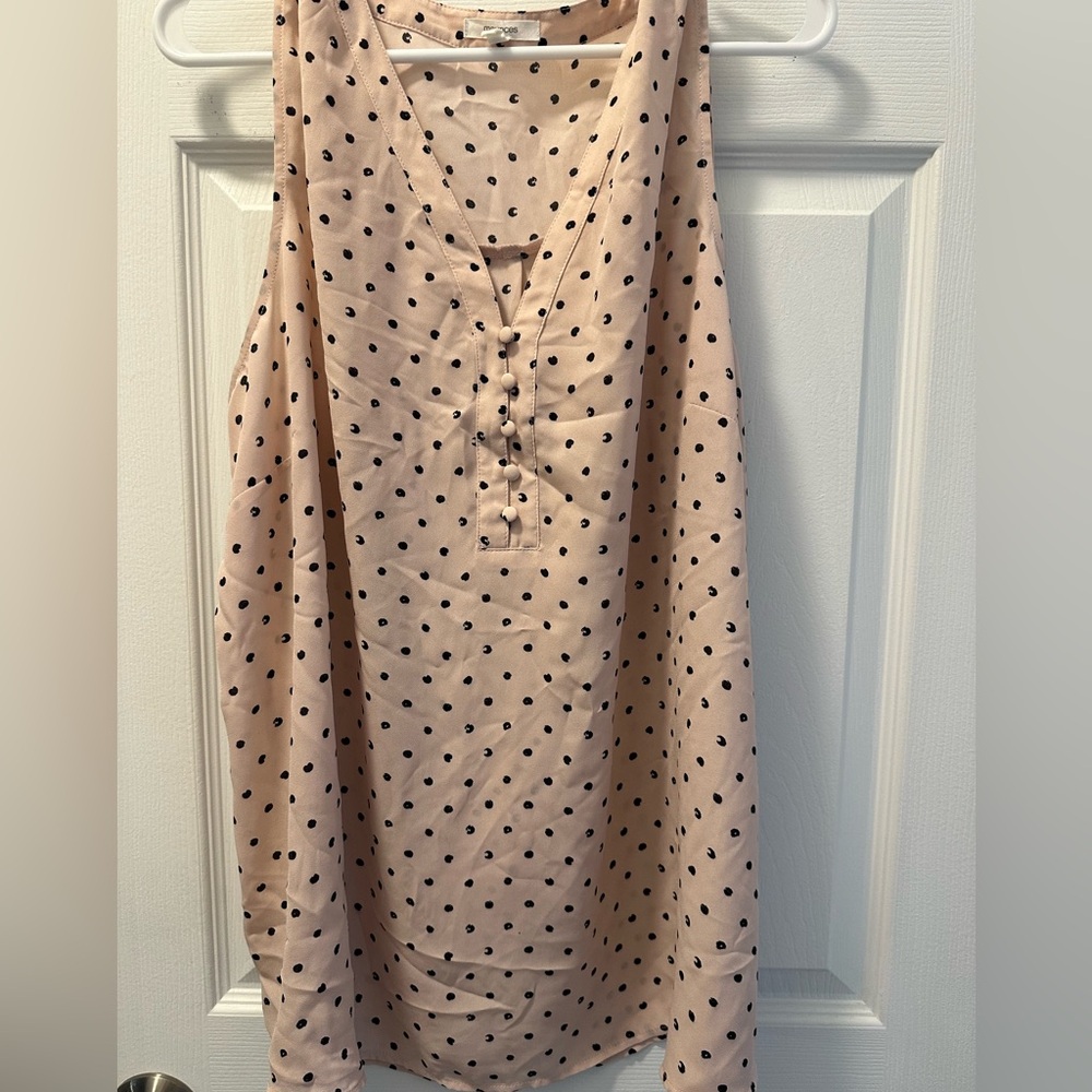 Polka dot tank top